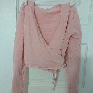 Bloch wrap around dance sweater